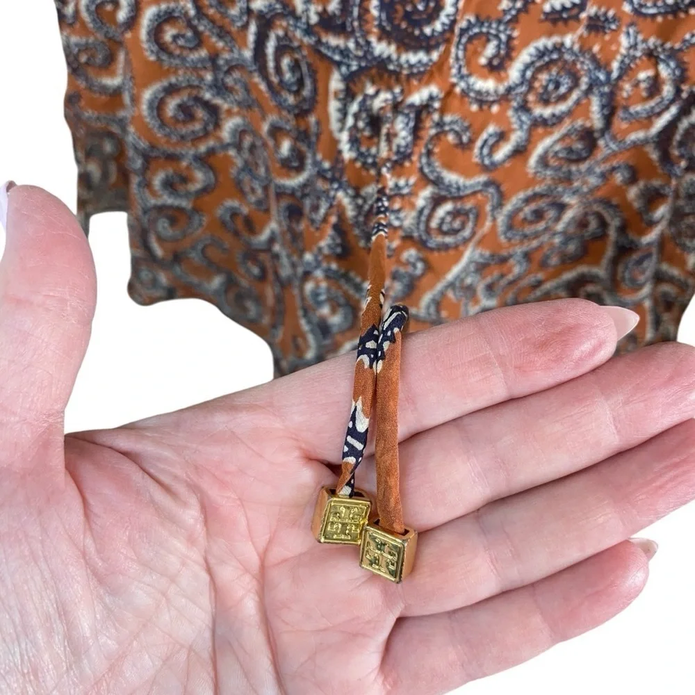Tory Burch Sapello Paisley Silk Tunic - S China